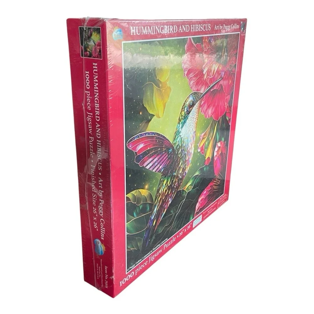 Hummingbird and Hibiscus Puzzle Sunsout Jigsaw 1000pc Sealed New 26